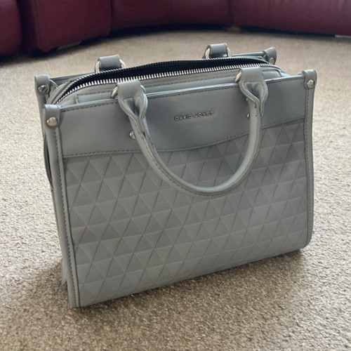 David jones grey - faux, leather