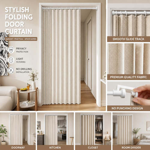 Pvc folding door oak effect - door,