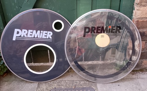 Premier bass drum heads - drum, x