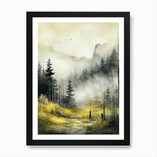 Appalachian Mountains, Smoky Mounta Framed Wall Art Poster Canvas Print Picture