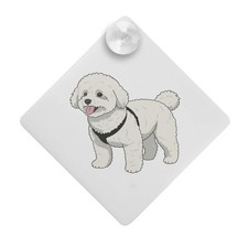 'Nice Fluffy Dog' Suction Cup
