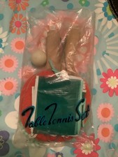 2 vintage table tennis sets, 4 bats, 2 nets, 2 net holders, very worn