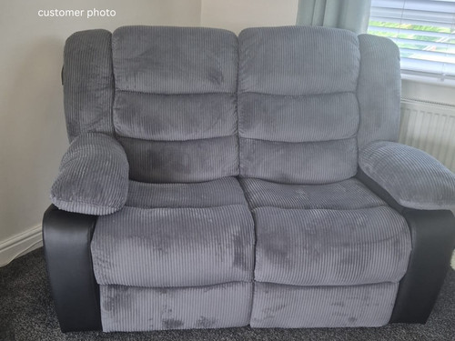 Grey cord recliner - rio, corner