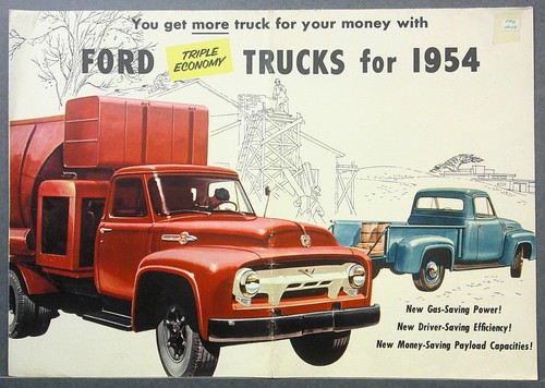 1954 ford trucks sales - trucks, folder