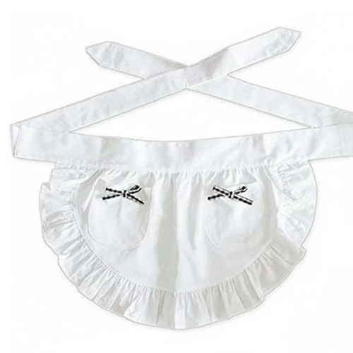 Vintage women apron ruffled - vintage,