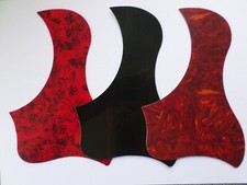 Acoustic Guitar Pickguard Scratchplate - Red Black Tortoise - Self Adhesive