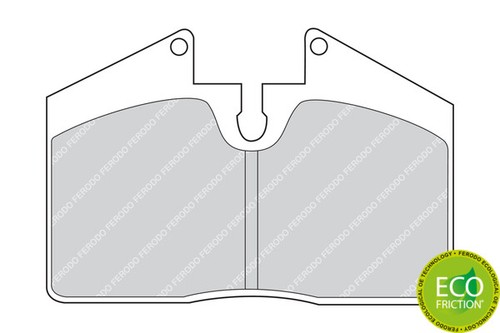 New brake pad set disc - new,