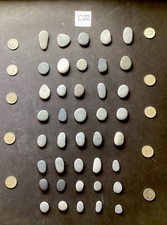 40 Small Grey Painting Rocks