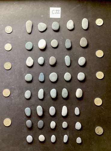 Small grey painting rocks - small,