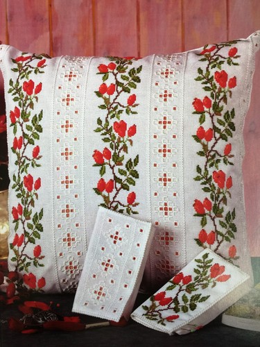 Rosehip cross stitch - rosehip, &