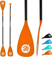 ORANGE  Aluminium SUP Paddle Board Paddle 3 Piece Fully Adjustable Orange