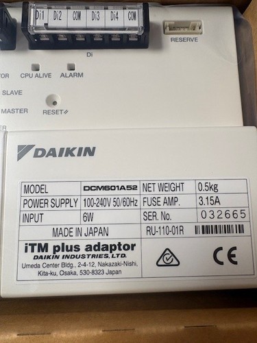 Daikin dcm601a52 bacs itm - dcm601a52, d-bacs
