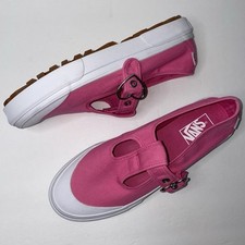 Vans Style 93 Pink Mary Jane Sneakers Heart Buckle Women’s Size 10.0 VN0A3XTJ11X