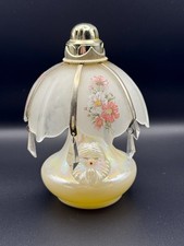 Vintage Pretty Glass Perfume Scent / Oil Lamp Design Collectable