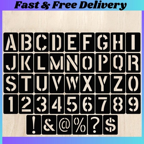 Pcs letter stencils large - 42,