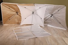 Set of 3 umbrellas studio lighting brollies reflectors photography photo studio