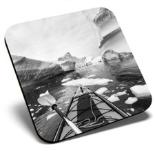 Square Single Coaster bw -