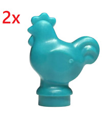 2x LEGO City Dark Turquoise