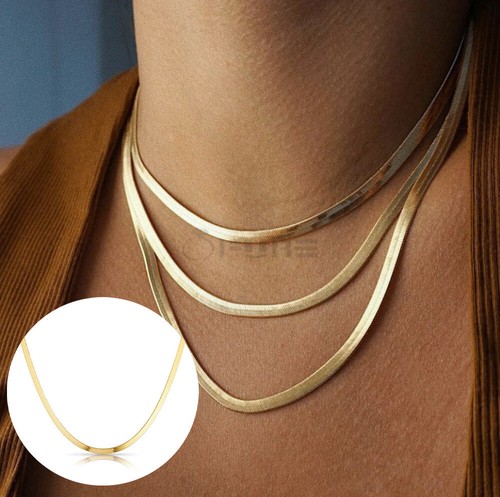 4mm snake chain necklace flat - chain,