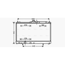 Radiator For Mitsubishi Lancer MK9 2.0 16V EVO IX AVA MR464612