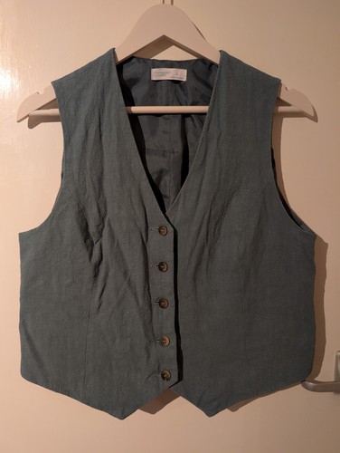 Women teal waistcoat - women's,