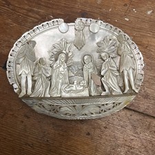 Antique Nativity Scene Carved