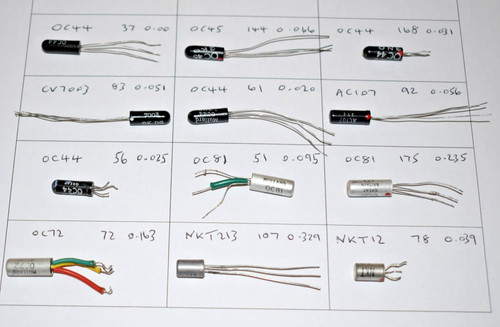 Pieces pnp germanium - 12,