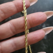 14ct gold plated twister necklace