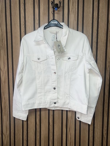 Womens white denim jacket - womens,