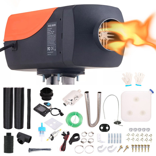 Diesel air heater 12v 8kw - 8kw, lcd