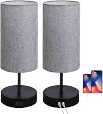 2Pack Bedside Lamps, Touch Control Table Lamp with USB Ports Lamps For Bedroom