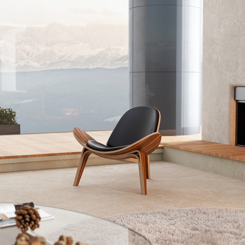 Mid century modern - modern, shell