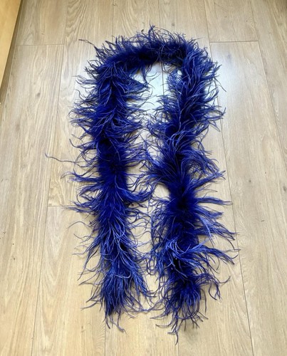 Purple ostrich feather boa - purple,