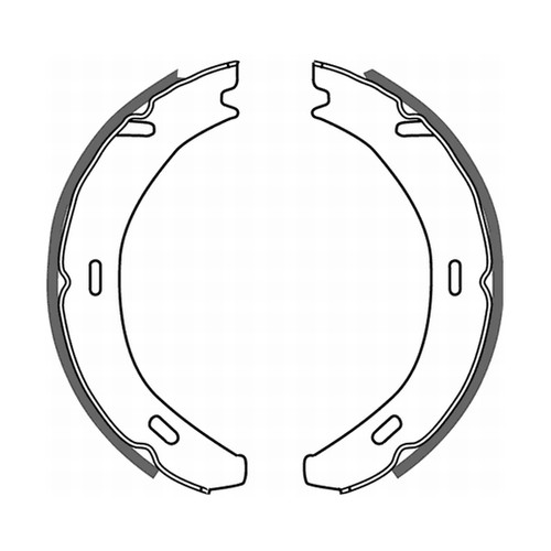 Parking brake shoes set - , rear