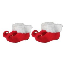 1 Pair of Red Christmas Elf