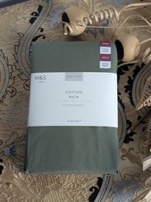 M&S Single Cotton Percale Rich