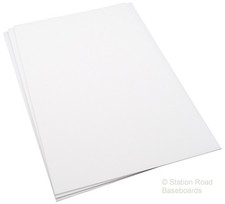 Plasticard Seconds 30% Off, 3 Sheets 2.5mm 60Thou (0.100") Matt White Size A4+
