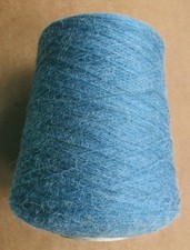 844g Cone of Unbranded Angora Look 4 Ply: Petrol (?): New