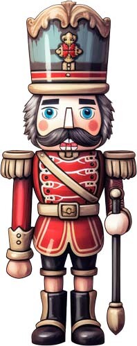 Christmas nutcracker wall art - christmas,