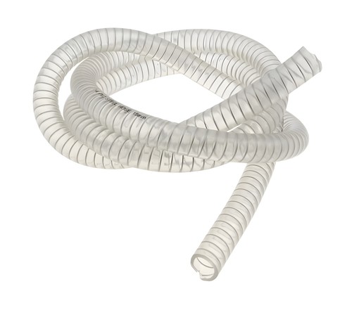 Spiral supported coolant hose - supported,