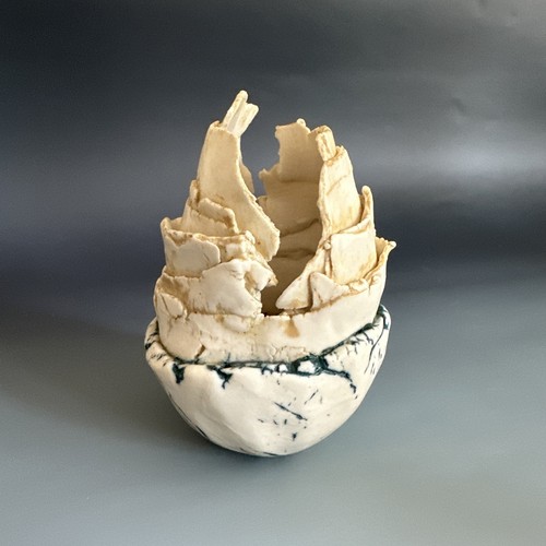 Unusual studio pottery bivalve - studio,