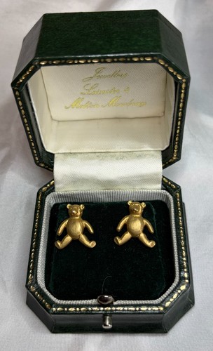 9ct teddy bear hand made - , stud