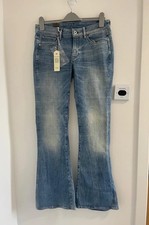 G Star Raw Jeans Womens W30 L32 Blue Denim High Flare 3301