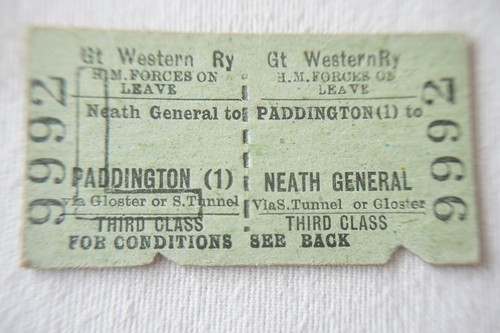 Gwr railway train ticket neath - gwr,