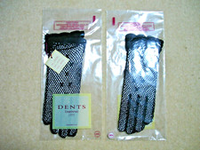 Black Wrist Length Vintage style 40s 50s Steampunk Ladies Gloves Dents NEW