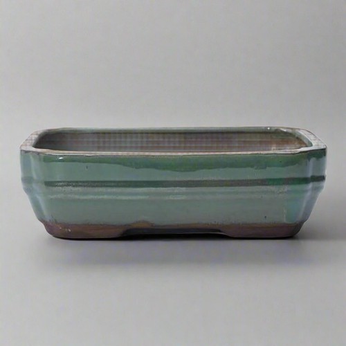 26cm glazed bonsai pot - bonsai,
