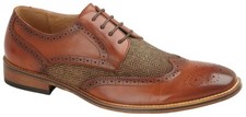 Mens boys wedding - shoes, tan