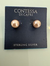 NIB Pink Pearl Earring Studs