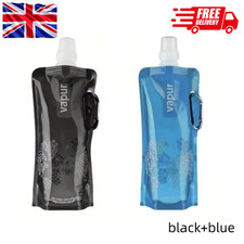 2X 500ml Foldable Water Bottle