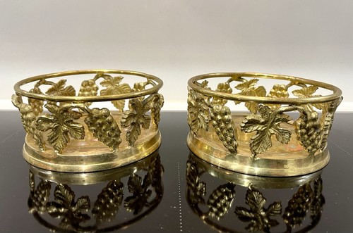 Brass wine bottle - brass,